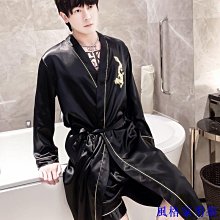 夏季男士睡袍冰絲睡衣長袖浴袍絲綢薄款家居服短袖新款春秋款大碼[樂營睡衣] 歷史價格詳細信息