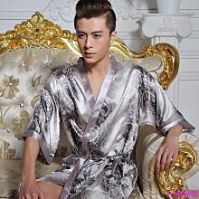 仿真冰絲睡衣 男士  絲綢男式短袖長褲 簡約休閑家居服 套裝 歷史價格詳細信息