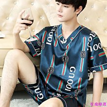 可外穿睡衣 舒適親膚 夏季居傢服 短袖睡衣男 [D718]100%純棉睡衣男夏季短袖長褲夏天加大碼全棉可外穿傢居服兩件套 歷史價格詳細信息