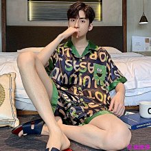 可外穿男士居家服 家居服套裝 短袖睡衣男 夏季薄款 【D606】高檔冰絲睡衣夏季芝麻街短袖短褲冰絲睡衣男絲綢男士家居服套 夏季 涼感 舒適 價格比較,價格查詢,歷史價格詳細信息