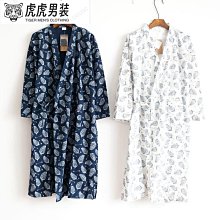 和服 春夏日本男士純棉和服睡衣套裝和風女士甚平日式情侶家居服海浪-特價 歷史價格詳細信息