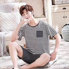 睡衣男士純棉長袖春秋夏季薄款中老年老人中年爸爸父親家居服套裝 歷史價格詳細信息