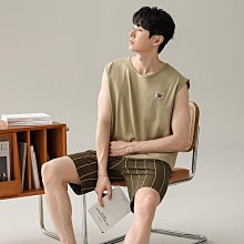 青少年夏季休閒無袖套裝男高中初中學生運動背心帥氣大童男孩短褲 套裝男 時尚男裝 夏季潮流男裝 夏季男裝 歷史價格詳細信息