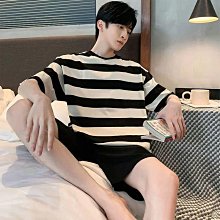 睡衣 2024年新款男士睡衣夏天薄款短袖長褲中老年加肥加大碼棉質家居服 歷史價格詳細信息