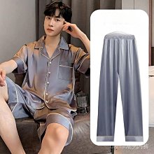 三件套冰絲睡衣 男夏季短袖長褲夏天休閒寬鬆開衫男士居傢服套裝 薄 可以下標備註尺碼 夏季 涼感 舒適 歷史價格詳細信息