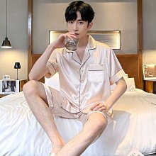 睡衣男 家居服套裝 可外穿睡衣 冰絲薄款 夏季短袖 【D525】男士睡衣夏天冰絲短袖三件式薄款高級感夏季大尺碼寬鬆家居服 夏季 涼感 舒適 歷史價格詳細信息
