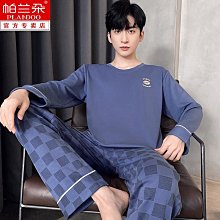 春秋季100%純棉睡袍男長袖中青老年睡衣加大浴袍長款家居服[樂營睡衣] 歷史價格詳細信息