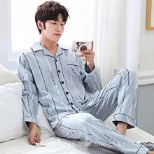 男開衫睡衣 中老年睡衣 春秋季家居服 翻領睡衣 [D903]男士睡衣純棉秋冬季高檔男春秋款薄款中老年爸爸可外穿寬鬆套裝 歷史價格詳細信息