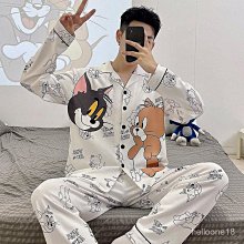 睡衣男春秋季長袖褲卡通青少年學生男士大尺碼休閒薄款家居服套裝4908 歷史價格詳細信息