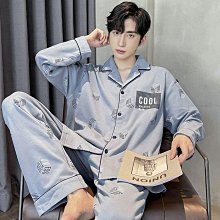 睡衣男純棉春秋款套裝全棉長袖男款可外穿大碼薄款夏季男士家居服 歷史價格詳細信息