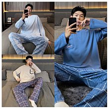 睡衣男春秋季新款純棉長袖薄款中老年爸爸夏季大碼家居服套裝 歷史價格詳細信息