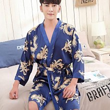 仿真冰絲睡衣 男士  絲綢男式短袖長褲 簡約休閑家居服 套裝 歷史價格詳細信息