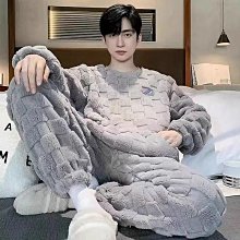 男士睡衣秋冬季珊瑚絨加絨加厚冬天青少年睡袍男法蘭絨浴袍家居服 歷史價格詳細信息