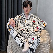 男裝 珊瑚絨睡衣男冬季加厚刷毛男款法蘭絨春秋冬款保暖家居服男士套裝 歷史價格詳細信息