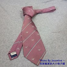 DAKS DO 歐系名品 手打領帶 紳士藍 細斜紋設計  小小瑕疵二手品 歷史價格詳細信息