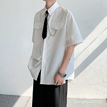 感領帶設計襯衫男垂墜感小眾大尖領寬鬆時尚法式白色長袖襯衫满599免運 歷史價格詳細信息
