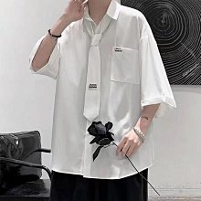 夏季短袖 白色襯衫 帶口袋襯衫 復古素色襯衫 韓版外套男生衣服 薄款五分袖襯衫 休閒短袖男 襯衫外套男 寬鬆襯衫 歷史價格詳細信息