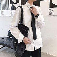 領帶襯衫男長袖素色襯衫韓版潮七分袖學生上衣三種顏色满599免運 歷史價格詳細信息