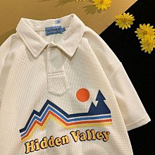 polo短袖衫華夫格襯衫T恤男 2024新款夏季日系五分袖ins寬鬆翻領學生上衣 polo短袖tee 情侶短袖t恤女 歷史價格詳細信息