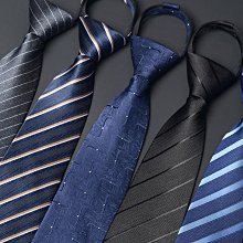 ~新品折扣優惠~romguest西裝 6cm商務休閑窄韓版領帶男女黑色藍 拉鏈式懶人免打 歷史價格詳細信息