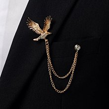 飛鷹胸針 雙刺針 合金飾品 德三老鷹徽章 送鐵盒 歷史價格詳細信息