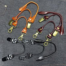 背帶 牛皮背带男真皮 女头层皮吊裤带 成人韩版英伦复古三夹植鞣皮吊带~清倉 歷史價格詳細信息