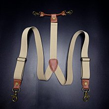 背帶 男士挂钩背带夹加宽胖人5cm松紧老年人户外交叉X形吊裤带美式肩带~清倉 歷史價格詳細信息