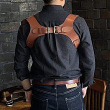 背帶 男士挂钩背带夹加宽胖人5cm松紧老年人户外交叉X形吊裤带美式肩带~清倉 歷史價格詳細信息