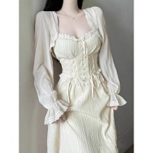 法式茶歇水墨蝴蝶印花連衣裙女2024春夏新款海邊度假收腰沙灘長裙 歷史價格詳細信息
