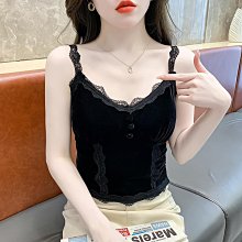 帶胸墊 絲絨碎花吊帶背心女內搭純欲辣妹性感v領抹胸上衣打底衫潮 歷史價格詳細信息