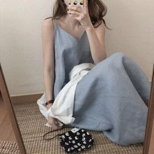 韩國chic风翻领條纹寬鬆中長款短袖襯衫連衣裙女复古慵懒中長裙子 歷史價格詳細信息