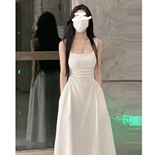 法式收腰高端吊帶連衣裙女秋季新款復古中長款裙子絲絨百搭打底裙 歷史價格詳細信息