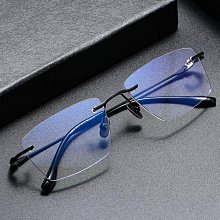 無邊框眼鏡男配有無度數防藍光輻射平光商務王一博同款鏡架女 歷史價格詳細信息