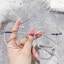 【新款】T22024方形大框IP電鍍男女學院范文藝原宿風防藍光半鈦手機眼鏡架 歷史價格詳細信息