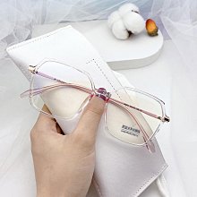 【新款】新款防藍光不規則tr90套圈平光鏡女金屬插芯眼鏡時尚潮流鏡架 歷史價格詳細信息