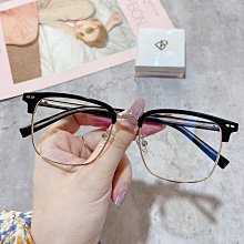 【新款】韓版方框TR90近視眼鏡框男女素顏防藍光平光鏡架遮大臉潮ins8595 歷史價格詳細信息
