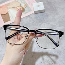 【新款】韓版方框TR90近視眼鏡框男女素顏防藍光平光鏡架遮大臉潮ins8595 歷史價格詳細信息