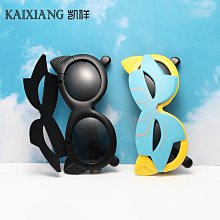 新款偏光個性半框男墨景帥氣高級感太陽眼景女圓長臉時尚大框拍照 歷史價格詳細信息