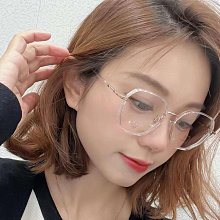 【新款】新款時尚防藍光眼鏡架女潮流網紅同款透明大框可配近視混批男 歷史價格詳細信息