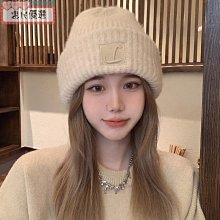 新款針織帽女秋冬季毛線帽子保暖適合圓臉顯臉小堆堆帽名媛女士帽子 歷史價格詳細信息