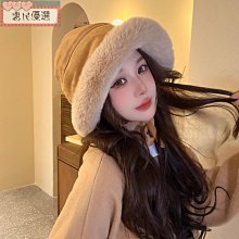 毛絨漁夫帽冬季款加厚保暖盆帽防風護耳雷鋒帽冬天掛繩毛球帽子女 歷史價格詳細信息