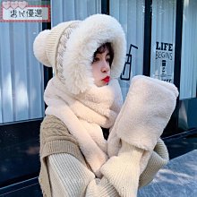【惠民優選】可愛毛絨帽子女冬季保暖戶外騎車加厚新款顯臉小毛線帽 歷史價格詳細信息