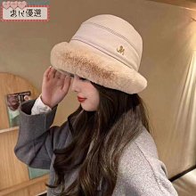 毛茸茸加厚蒙古帽女生蓬鬆毛絨顯瘦顯臉小漁夫帽純色高級感盆帽潮 歷史價格詳細信息