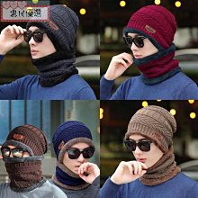 帽子男士冬天保暖加絨毛線帽圍脖一體秋冬季騎行防寒風棉帽套頭帽 歷史價格詳細信息