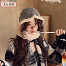 【惠民優選】帽子圍脖兩件套 加厚保暖加絨針織帽 男戶外運動騎車護耳防寒毛線帽 歷史價格詳細信息