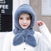 帽子圍巾一體加厚風雪帽秋冬新款鬆鼠絨毛線編織女保暖帽 歷史價格詳細信息