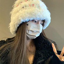 【氛圍感毛絨帽】冬季出遊仿皮草漁夫帽子百搭顯臉小可愛盆帽 歷史價格詳細信息