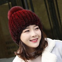 水貂毛皮草帽子女士冬季貂皮護耳帽貂絨熊帽卡通帽子滑雪凌 歷史價格詳細信息