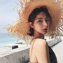 草帽超大檐拉菲草帽女夏季海邊度假遮陽防曬拍照氛圍感鏤空太陽帽子潮 新品 歷史價格詳細信息