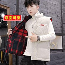 男士馬甲 棉馬甲男 冬季馬甲外套 無袖棉服 外穿棉衣馬甲 精品男裝  冬季立領羔羊毛領男士休閒拼接羽絨棉馬甲工裝潮流 歷史價格詳細信息